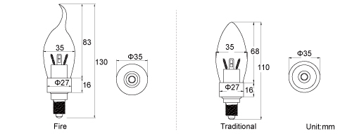 Product dimensions