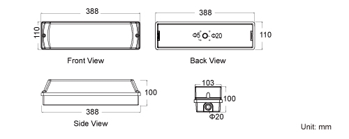 Product dimensions