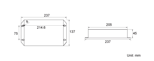 Product dimensions