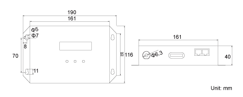 Product dimensions