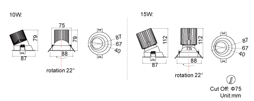 Product dimensions